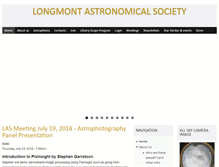 Tablet Screenshot of longmontastro.org